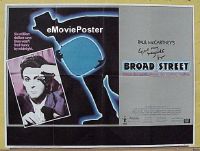 C070 GIVE MY REGARDS TO BROAD STREET British quad movie poster '84