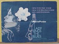 #5052 LADY SINGS THE BLUES British quad movie poster '72 Ross