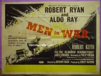 #7910 MEN IN WAR British quad '57 Robert Ryan 
