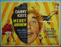 #8660 MERRY ANDREW British quad 58 Danny Kaye 
