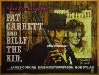 #5065 PAT GARRETT & BILLY THE KID British quad movie poster 73 Dylan