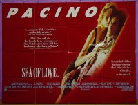 #6059 SEA OF LOVE British quad '89 Al Pacino 