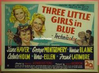 #089 3 LITTLE GIRLS IN BLUE British quad '46 
