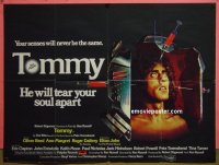 #5087 TOMMY British quad movie poster '75 The Who, Daltrey
