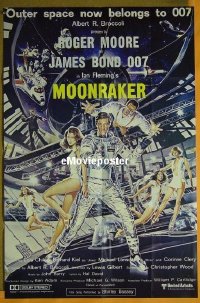 #022 MOONRAKER English 1sh '79 Moore as Bond 