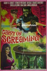 #066 CARRY ON SCREAMING English 1sh '66 wild! 