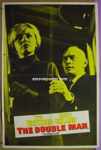 #9502 DOUBLE MAN Eng 20x30 '67 Yul Brynner 