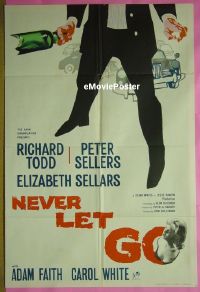 #075 NEVER LET GO English 1sh '62 P. Sellers 
