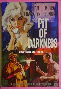 t047 PIT OF DARKNESS English one-sheet movie poster '61 Moira Redmond