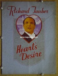 #3322 HEART'S DESIRE English brochure '35 