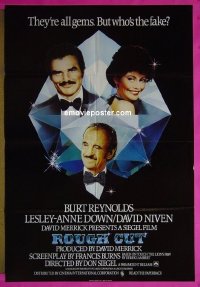t052 ROUGH CUT English one-sheet movie poster '80 Burt Reynolds, David Niven