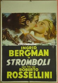 #185 STROMBOLI Danish '50 Ingrid Bergman 