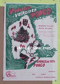 #054 WHITE PONGO Finnish Poster R49 Fraser 