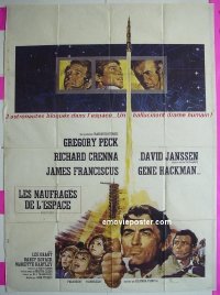#2507 MAROONED French 1p '69 Peck, Hackman 
