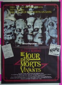 #1258 DAY OF THE DEAD French 1p '85 Romero 