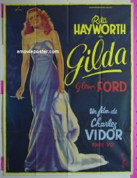 #4695 GILDA French 1p R80s Rita Hayworth, Ford