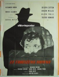 #141 3rd MAN French 1P R60s Welles, film noir 