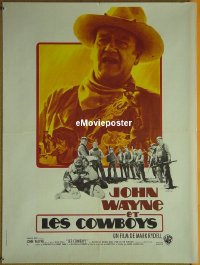 #165 COWBOYS French '72 John Wayne, Dern 