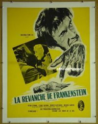 #010 REVENGE OF FRANKENSTEIN linen French '58 