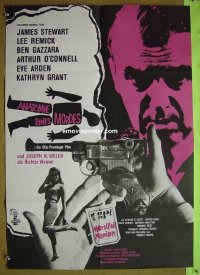 #1023 ANATOMY OF A MURDER German R70s Otto Preminger, cool image of James Stewart & Lee Remick!