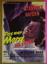 #8334 CRIME OF PASSION German 57 Stanwyck 