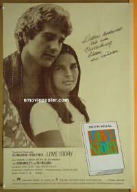#2872 LOVE STORY German '70 Ali MacGraw 