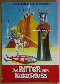 t685 MONTY PYTHON & THE HOLY GRAIL German movie poster R80s Cleese