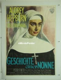 #013 NUN'S STORY linen German '59 A. Hepburn 