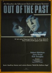 #6326 OUT OF THE PAST German movie poster R80s Mitchum