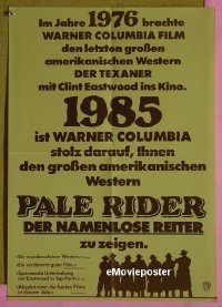 #094 PALE RIDER German 85 Clint Eastwood 