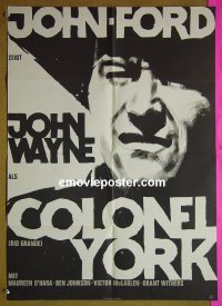 #6334 RIO GRANDE German movie poster R60s John Wayne