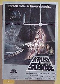 #114 STAR WARS German R1980s George Lucas sci-fi epic, classic artwork by Tom Jung!