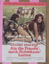 #6351 WHEN WOMEN HAD TAILS German movie poster '70 Berger