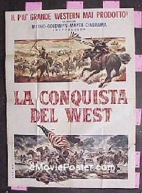 #062 HOW THE WEST WAS WON Italian poster '62 
