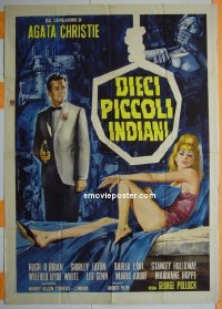 #8265 10 LITTLE INDIANS Italy 1p '66 Christie 
