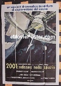 #619 2001 A SPACE ODYSSEY Italian poster R70s 