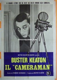 #8278 CAMERAMAN Italian 1p R70s Buster Keaton 