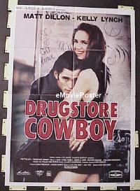 d368 DRUGSTORE COWBOY Italian one-panel movie poster '89 Dillon, Lynch