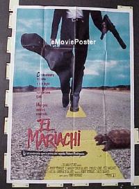 d371 EL MARIACHI Italian one-panel movie poster '92 Robert Rodriguez
