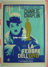 #3029 GOLD RUSH Italian 1p R70s Charlie Chaplin