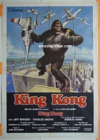 #8139 KING KONG Italian 1p '76 BIG Ape! 