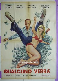 T020 SOME CAME RUNNING Italian one-panel movie poster R75 Frank Sinatra