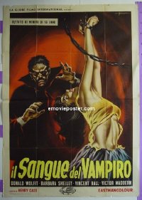 #1148 BLOOD OF THE VAMPIRE Italy 2p 58 Wolfit 