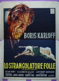 #8391 HAUNTED STRANGLER Italy 2p '58 Karloff 