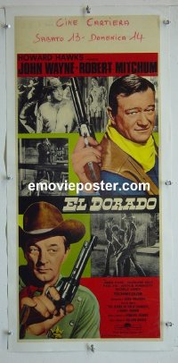 #2635 EL DORADO Italian locandina '66 John Wayne