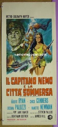 #6573 CAPTAIN NEMO & THE UNDERWATER CITY Italian locandina movie poster
