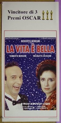v642 LIFE IS BEAUTIFUL Italian locandina movie poster '97 Benigni