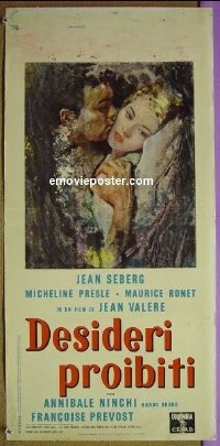 v675 TIME OUT FOR LOVE Italian locandina movie poster '61 Jean Seberg