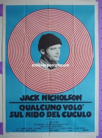 #8190 1 FLEW OVER THE CUCKOO'S NEST Italian 1p R70s Jack Nicholson, Milos Forman classic!