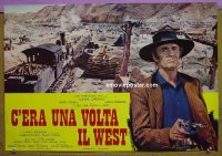 #6742 ONCE UPON A TIME IN THE WEST Italian photobusta movie poster R70s